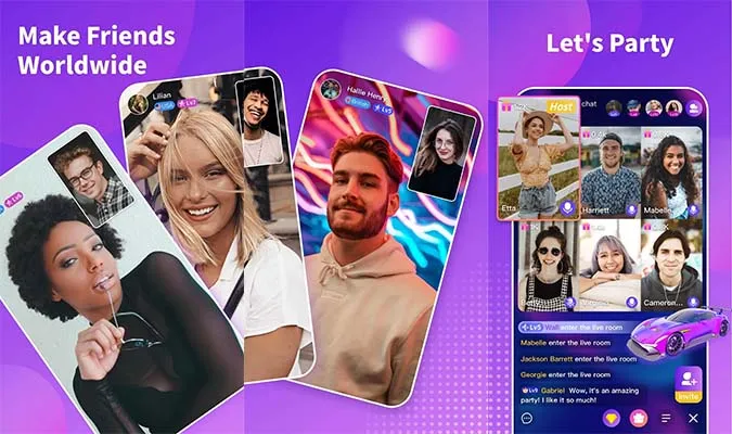 Chamet hostess interacting with the community