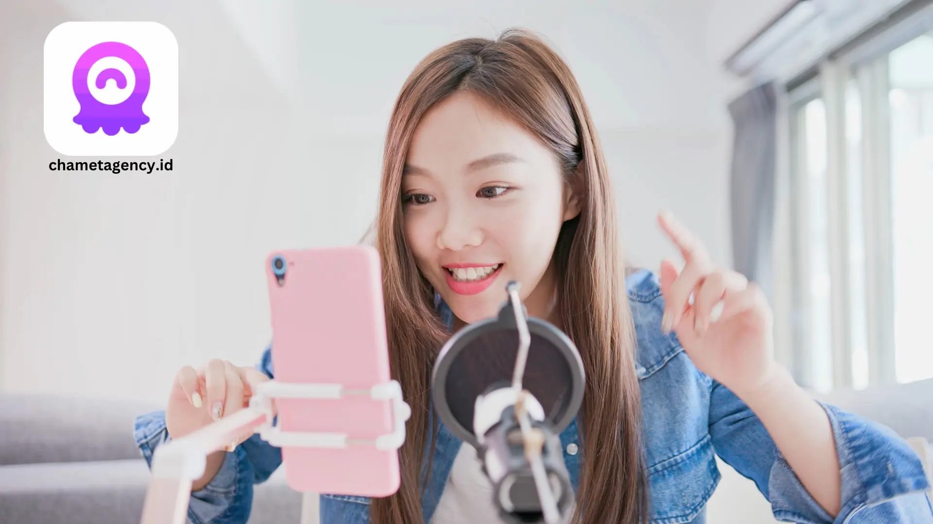 Chamet app's user-friendly interface on an Android smartphone.