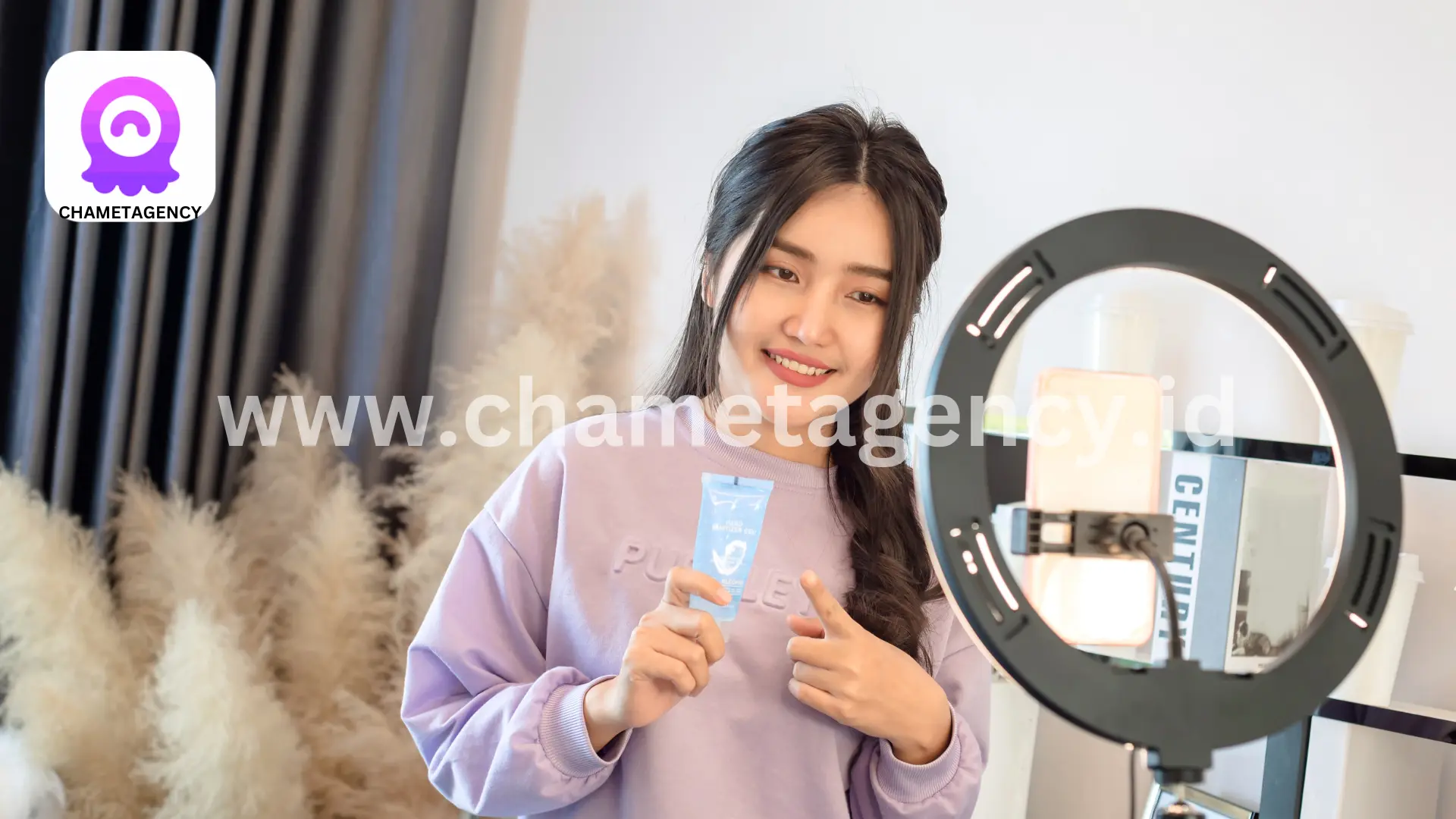 Illustration of Chamet diamonds and the in-app process