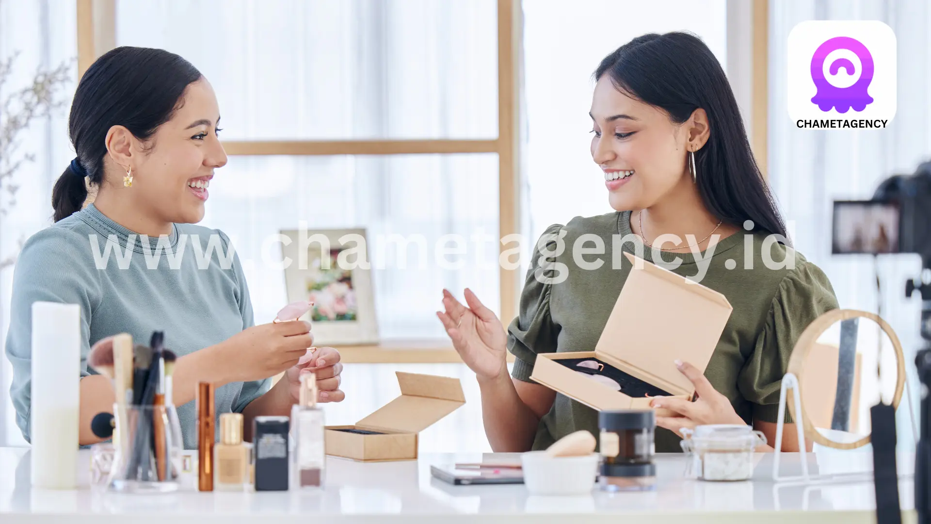 Vibrant virtual cards displayed against the backdrop of the Chamet app